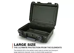 Nanuk 925 waterproof hard case - olive, interior: 17 x 11.8 x 6.4in