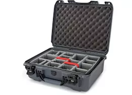 Nanuk 930 waterproof hard case w/padded divider - graphite, interior: 18 x 13 x 6.9in
