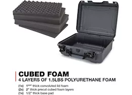 Nanuk 930 waterproof hard case w/foam - graphite, interior: 18 x 13 x 6.9in
