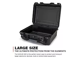 Nanuk 930 waterproof hard case - black, interior: 18 x 13 x 6.9in