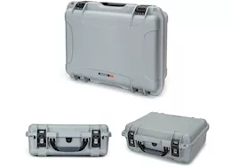 Nanuk 930 waterproof hard case w/lid org. - w/divider - silver, interior: 18 x 13 x 6.9in