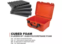 Nanuk 933 waterproof hard case w/foam - orange, interior: 18 x 13 x 9.5in