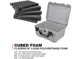 Nanuk 933 waterproof hard case w/foam - silver, interior: 18 x 13 x 9.5in