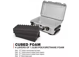Nanuk 935 waterproof hard case w/foam - silver, interior: 20.5 x 11.3 x 7.5in
