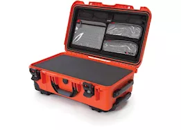 Nanuk 935 waterproof hard case w/lid org./foam - orange, interior: 20.5 x 11.3 x 7.5in