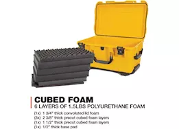 Nanuk 938 waterproof hard case w/foam - yellow, interior: 21.5 x 12.5 x 11.6in