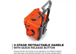 Nanuk 938 waterproof hard case - orange, interior: 21.5 x 12.5 x 11.6in
