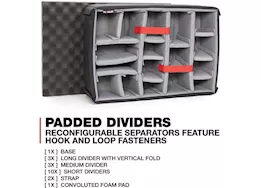 Nanuk 940 waterproof hard case w/padded divider - orange, interior: 20 x 14 x 8in