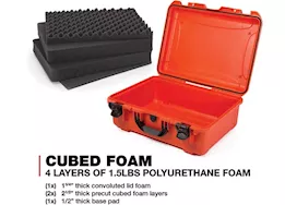 Nanuk 940 waterproof hard case w/foam - orange, interior: 20 x 14 x 8in