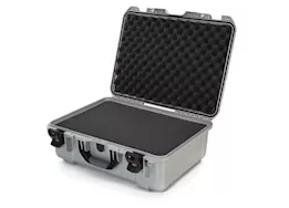 Nanuk 940 waterproof hard case w/foam - silver, interior: 20 x 14 x 8in