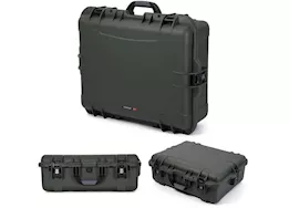 Nanuk 945 waterproof hard case w/padded divider - olive, interior: 22 x 17 x 8.2in