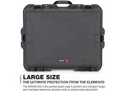 Nanuk 945 waterproof hard case w/foam - graphite, interior: 22 x 17 x 8.2in