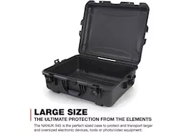 Nanuk 945 waterproof hard case - graphite, interior: 22 x 17 x 8.2in