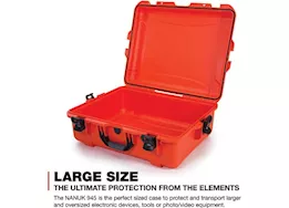 Nanuk 945 waterproof hard case - orange, interior: 22 x 17 x 8.2in