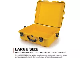 Nanuk 945 waterproof hard case - yellow, interior: 22 x 17 x 8.2in