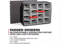 Nanuk 950 waterproof hard case w/padded divider - orange, interior: 20.5 x 15.3 x 10.1in