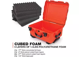 Nanuk 950 waterproof hard case w/foam - orange, interior: 20.5 x 15.3 x 10.1in