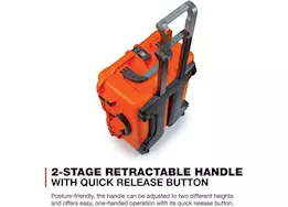 Nanuk 955 waterproof hard case w/padded divider - orange, interior: 22 x 17 x 10.2in