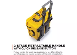 Nanuk 955 waterproof hard case w/padded divider - yellow, interior: 22 x 17 x 10.2in