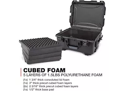 Nanuk 955 waterproof hard case w/foam - black, interior: 22 x 17 x 10.2in