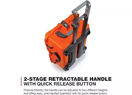 Nanuk 955 waterproof hard case w/lid org. - w/divider - orange, interior: 22 x 17 x 10.2in