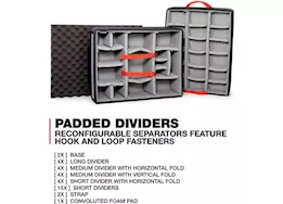 Nanuk 960 waterproof hard case w/padded divider - graphite, interior: 22 x 17 x 12.9in