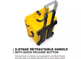 Nanuk 960 waterproof hard case w/padded divider - yellow, interior: 22 x 17 x 12.9in