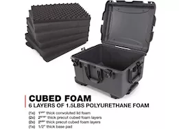 Nanuk 960 waterproof hard case w/foam - graphite, interior: 22 x 17 x 12.9in