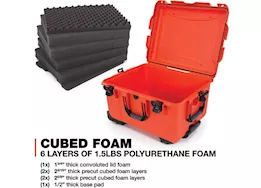 Nanuk 960 waterproof hard case w/foam - orange, interior: 22 x 17 x 12.9in