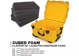 Nanuk 960 waterproof hard case w/foam - yellow, interior: 22 x 17 x 12.9in