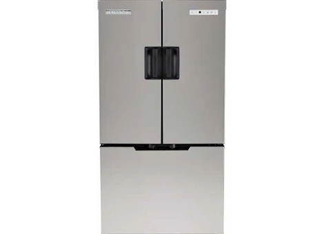 Norcold 15 cu ft 12v dc compressor refrigerator, ss french doors w/bottom drawer freezer Main Image