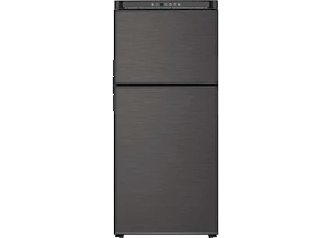 Norcold 8 cu ft dc compressor refrigerator, lh door, black metal Main Image