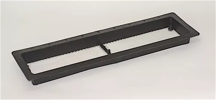 Norcold Black refrigerator vent base for roof