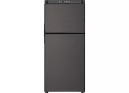 Norcold 8 cu ft dc compressor refrigerator, lh door, black metal