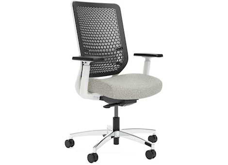 Genus High Back Elastomer Office Chair with Polished Aluminum Base