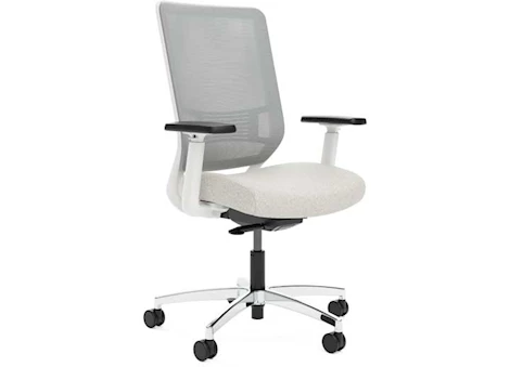 Genus High Back Office Chair with Polished Aluminum Base