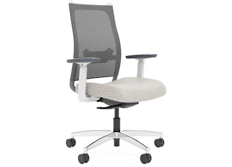 Sladr High Back Office Chair with Polished Aluminum Base
