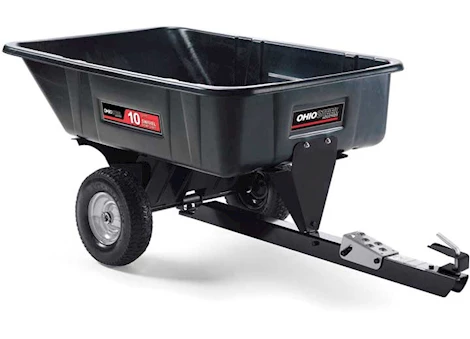 Ohio Steel Industries 10 CU FT POLY SWIVEL DUMP CART-600LBS CAPACITY-BLACK