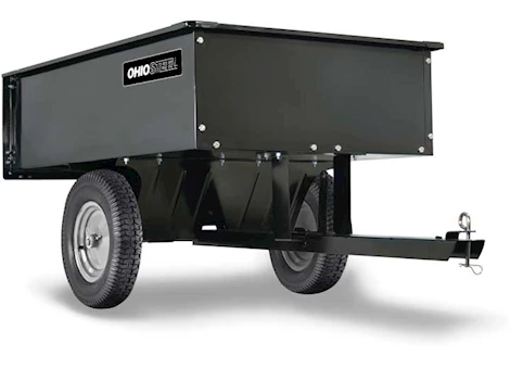 Ohio Steel Industries 12cuft steel dump cart-1000lbs capacity-black Main Image