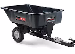 Ohio Steel Industries 10 cu ft poly swivel dump cart-600lbs capacity-black