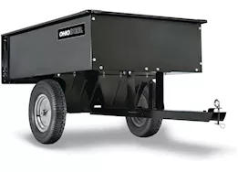 Ohio Steel Industries 12cuft steel dump cart-1000lbs capacity-black