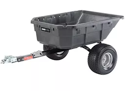 Ohio Steel Industries 15cuft poly swivel atv cart-1250lbs capacity-black