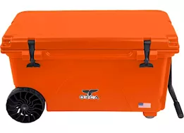 ORCA 65 Quart Wheeled Cooler - Blaze Orange