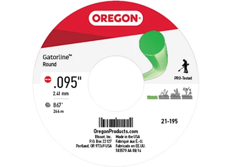 Oregon Tool GATORLINE, ROUND .095 BULK
