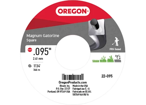 Oregon Tool GATORLINE, MAGNUM SQUARE .095 5LB BULK