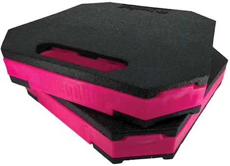 SnapPad STAKPAD STACKABLE RV JACK PAD PINK - 2 PACK