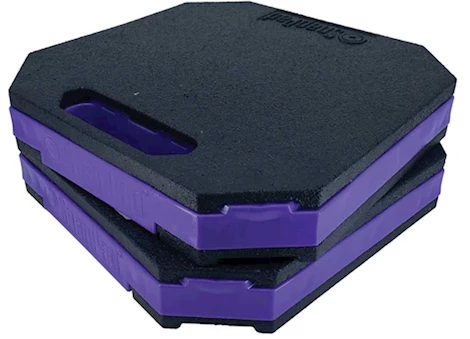 SnapPad STAKPAD STACKABLE RV JACK PAD PURPLE - 2PACK