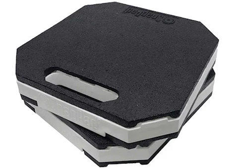 SnapPad STAKPAD STACKABLE RV JACK PAD WHITE - 2 PACK