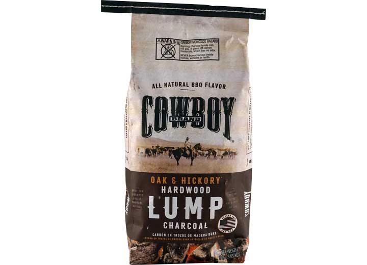 COWBOY OAK & HICKORY LUMP CHARCOAL – 8 LB. BAG