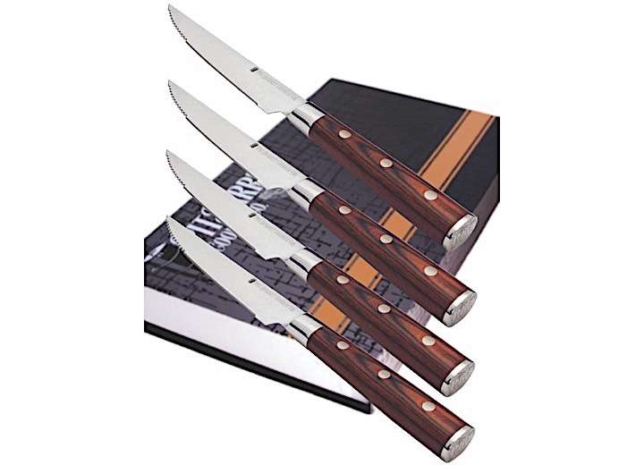 PIT BARREL COOKER ULTIMATE STEAK KNIFE SET - 4-PACK